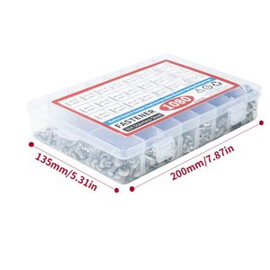 Juego de tornillos, tuercas y arandelas de acero inoxidable M3 M4 M5, 1080 piezas, métrico DIN 912 Grado A, para equipo deportivo - Product Image 5