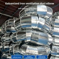 Vente directe usine – Coudes en fer galvanisé personnalisables à 90 degrés, raccords de conduits spirales, réducteurs de tuyaux, coudes de ventilation