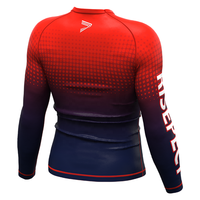 Rashguard à manches longues pour homme avec bande antidérapante en silicone, respirant, durable, soutien musculaire pour l'entraînement de Jiu-Jitsu