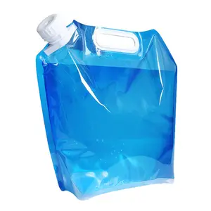 Precio de fábrica, tanque de agua plegable portátil barato, 5L, 10L, bolsa de Caño plegable, bolsa de agua para acampar, contenedor de agua