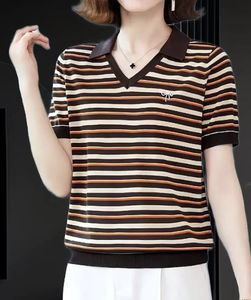 Camiseta de Algodón Usada para Mujer, Manga Corta Informal, Alta Calidad, Estampado Vintage/Gráfico, Verano, Venta al por Mayor, <span class=keywords><strong>Segunda</strong></span> <span class=keywords><strong>Mano</strong></span> - Product Image 2