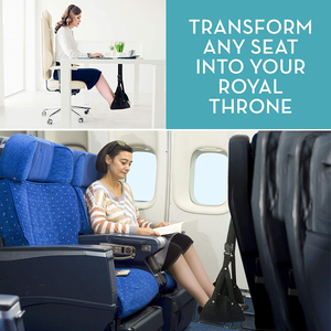 Poggiapiedi portatile da <span class=keywords><strong>viaggio</strong></span> di alta qualità con poggiapiedi e <span class=keywords><strong>amaca</strong></span> per piedi in nero - Product Image 6