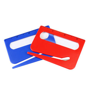 Pembuka surat kartu bisnis Logo kustom plastik bening <span class=keywords><strong>3</strong></span> dalam 1 pembuka huruf Pembuka surat panjang - Product Image 5