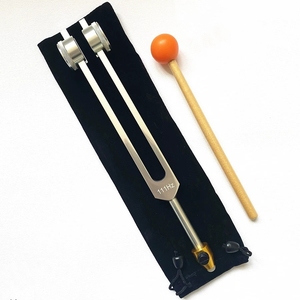 Diapason lesté simple en gros 111 Hz / 112,45 Hz, couleur or et argent au choix, instrument de thérapie par vibration - Product Image 4