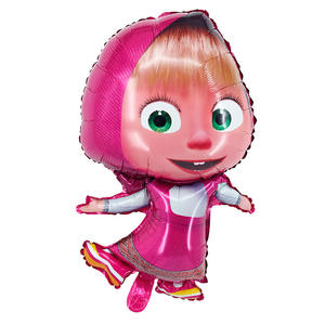 Palloncino Popolare in Alluminio <span class=keywords><strong>Masha</strong></span> e Orso Palloncino Rotondo Decorazione per Feste di Compleanno Forniture per Bambini Giocattolo Globo ad Aria - Product Image 3