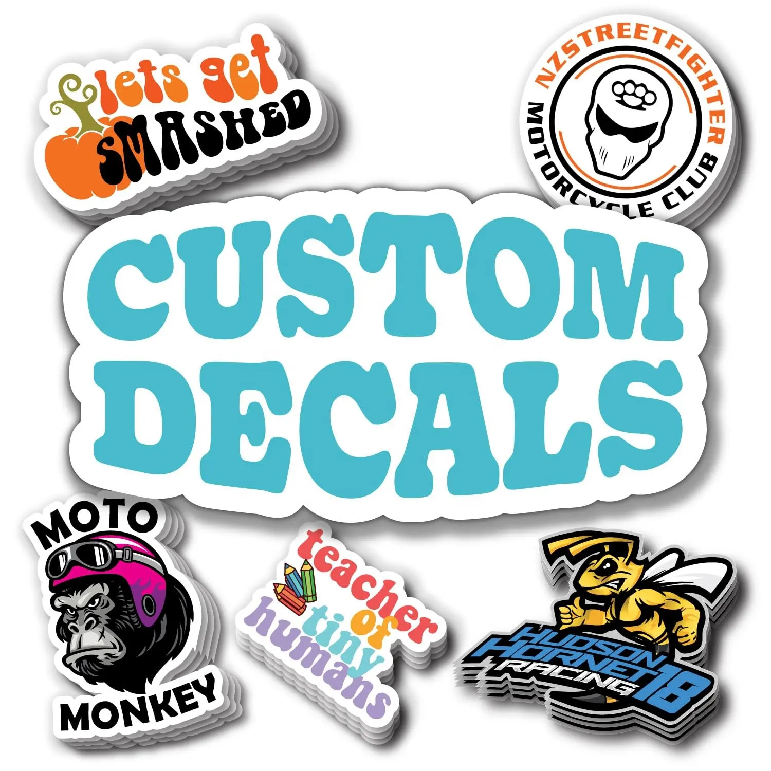 ZHK kualitas tinggi kustom Die Cut tahan air kartun stiker untuk laptop vinil die cut logo stiker kustom