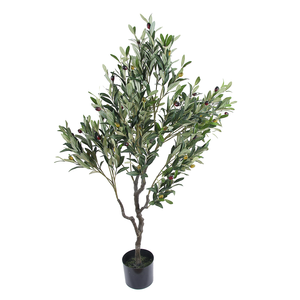40 pollici piante artificiali e alberi finte piante artificiali ramoscello di ulivo foglie topiaria albero di seta per <span class=keywords><strong>l</strong></span>'arredamento del giardino - Product Image 2
