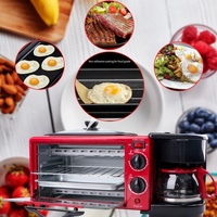 Machine à petit-déjeuner 3-en-1 multifonctionnelle : grille-pain, cafetière et poêle à frire – Vente mondiale