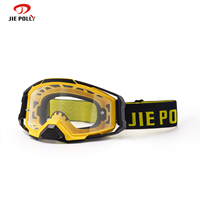 Jiepolly OEM Personnalisation Logo Dirt Bike Moto Sports Lunettes Motocross Lunettes Sans Cadre Racing Mx Personnalisé Moto Lune