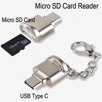 Lot de 3.0 coques en alliage de Zinc, mini usb type c, adaptateur OTG, micro USB, lecteur de cartes SD/TF, pour Macbook pour téléphone portable