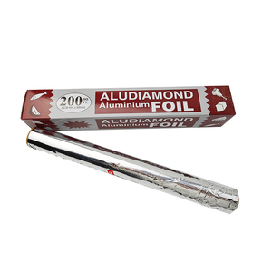 Calidad Premium 30M 50M 100M 150M Envasado de alimentos Papel de estaño Rollo de papel de aluminio Papel de envolver alimentos - Product Image 3