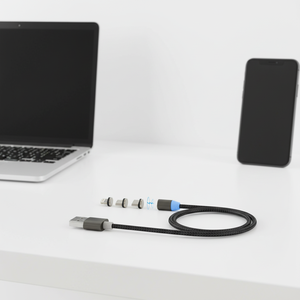 Cable USB-C de Nailon Trenzado de Fábrica, Cable de Carga Rápida y Cable Magnético Micro Tipo C para iPhone 13 Plus - Product Image 6