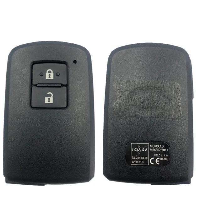 CN007158 Clé Intelligente Pour Toyota Yaris Auris 2 Boutons BA7EQ 8A Puce 433MHz 89904-0D130 Keyless Go