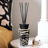 Bouteille vide de diffuseur de roseau en verre d'arôme unique de parfum de maison de luxe de 100ml 200ml 500ml avec couvercle à vis vente en gros