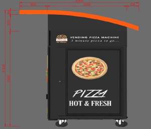 エレベーター付き自動ホットドッグサンドイッチ自動販売機マシンピザ - Product Image 2