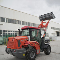 Chargeuse sur pneus diesel 4x4 1500 kg 2000 kg avec commande par joystick hydraulique, pompe et boîte de vitesses haute efficacité, moteur Kubota/Yanma/YunNei