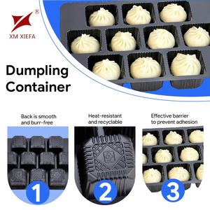 10-vakjes recyclebare PP dumplingbak, afsluitbare voedselveilige verpakking - Product Image 3