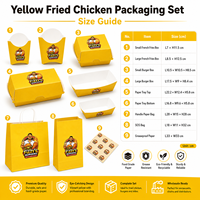Caja de Embalaje Personalizada con Logotipo para Comida para Llevar, de Papel de Grado Alimenticio, para Restaurante de Comida Rápida, para Hot Dogs, Pollo Frito y Hamburguesas