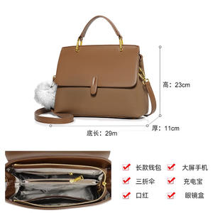 Bolso de Mano Tipo Tote para Mujer, Moderno, de Lujo, Bordado, con Cierre, Portátil, para Exteriores, Verano y Otoño - Product Image 2