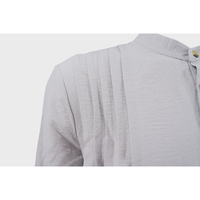 Chemise musulmane décontractée respirante pour hommes, style Abaya arabe, nouvelle collection 2025, design boutonné, manches longues, style malaisien du Moyen-Orient