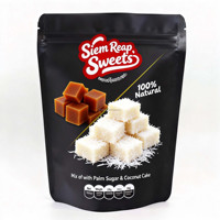 Kantong Plastik Berkualitas Tinggi dengan Dasar Rata untuk Makanan Bayi Bebas BPA, Kantong Berdiri Stand Up Food Grade dengan Tutup Sekrup, Yogurt Kamboja