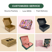 Emballage en carton personnalisé, recyclable, imperméable, gaufré, imprimé, pour abonnement, boîte en carton ondulé, boîte d'expédition