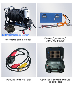 Plateforme robotique sous-marine <span class=keywords><strong>AVA</strong></span>-P3 avec enrouleur de câble, longueur de câble personnalisée, étanche IP68, châssis de robot pour pipeline - Product Image 5