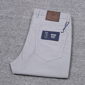 Pantaloni da Uomo in Puro Cotone di Alta Qualità, Sottili, Senza Stiratura, Antipiega, per Business e Tempo Libero, Collezione Primavera/Estate 2026 - Vendita all'Ingrosso Diretta dalla Fabbrica - Product Image 3