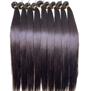 Extensions de cheveux naturels Remy vietnamiens lisses et raides, tissage double machine, pointes épaisses, couleur naturelle - Product Image 1