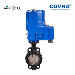 Válvula de Mariposa Motorizada COVNA HK60-EX-D a Prueba de Explosiones, de Hierro Fundido con Sello Suave, Tipo Wafer - Product Image 2