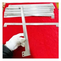 Lames de coupe de sac en plastique pour collation alimentaire automatique Couteau à dents pour biscuits et barre de chocolat Machine à emballer Ligne de production