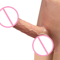 Culotte en silicone souple à double extrémité avec deux godemichés intégrés |   Jouets sexuels vibrants pour adultes |   Jouets pour adultes unisexes et lesbiens