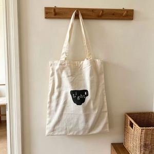 Wholesale Blank Cotton <b>Canvas</b> <b>Tote</b> <b>Bag</b> <b>Plain</b> Reusable Shopping Handbag with Cotton Handle - Product Image 4