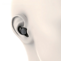 Mini écouteurs sans fil étanches pour le sport et la gym, Bluetooth, avec suppression du bruit et crochet d'oreille