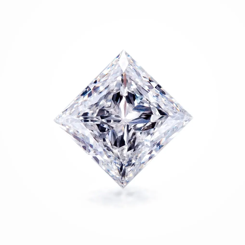 1.02 Carat G Color VS2 Clarity Polished Loose Diamonds Square Princess Cut CVD HPHT Lab Grown Diamond
