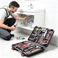 Ensemble d'outils robustes, tournevis, clé à molette, kit de quincaillerie multifonctionnel pour la réparation automobile et domestique