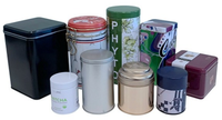 Boîte ronde en métal hermétique personnalisée de qualité alimentaire pour le stockage du thé Matcha, du chocolat, du cacao et des grains de café