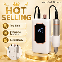 OEM ODM Vantrend Machine à ongles professionnelle personnalisable avec logo, kit de lime électrique portable à clip ceinture pour salon, fournitures pour ongles, effet œil de chat, vente en gros