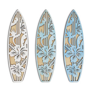 Tavole da surf estive in legno cartelli da parete decorazioni decorative da appendere da parete 3D scavare la spiaggia dell'oceano appeso a parete - Product Image 6