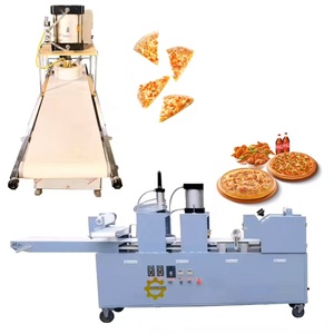 Máquina Automática <span class=keywords><strong>para</strong></span> <span class=keywords><strong>Hacer</strong></span> y Cortar Masa de Pizza con Motor <span class=keywords><strong>para</strong></span> <span class=keywords><strong>Pan</strong></span> de <span class=keywords><strong>Levadura</strong></span>, <span class=keywords><strong>Pan</strong></span> Árabe, Tortilla, Chapati, Naan y Otros Productos de Panadería - Product Image 1