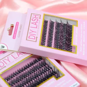 Latest Private Label Wispy Pink Lash Box Packaging Best Selling Lashes 2024 Diy Eyelash Extension Kit Wholesale