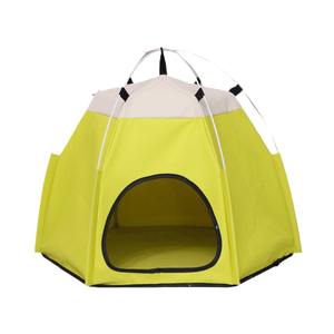 Tenda desain baru tenda hewan peliharaan semi-tertutup portabel, tenda anjing kucing anjing tahan lama dapat dilepas - Product Image 2