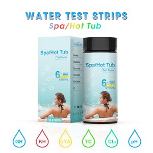 Bandelettes de test d'eau Wancheng pour piscine, 50 unités, kit de test de qualité de l'eau pour spa et bain à remous, 6 paramètres - Product Image 5