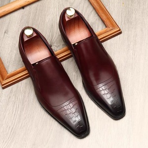 Zapatos Oxford Grises de Alta Gama con Diseño de Patchwork, Punta Cuadrada Pequeña, Transpirables, Ligeros, Antideslizantes, para Primavera/Verano, Zapatos de Vestir para Negocios - Product Image 1