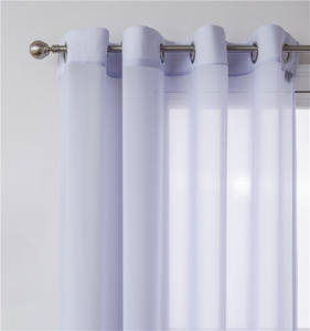 Rideaux sur mesure élégants 100% polyester, rideaux transparents à œillets, décoration intérieure pour le salon, la chambre à coucher - Product Image 1