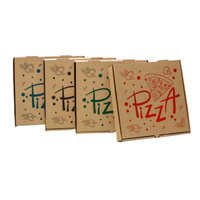 Boîtes d'emballage pour pizza, vente en gros, mini frites, ailes de poulet, tranches de pizza, boîte blanche robuste à emporter, restauration rapide, poisson et frites, hamburgers