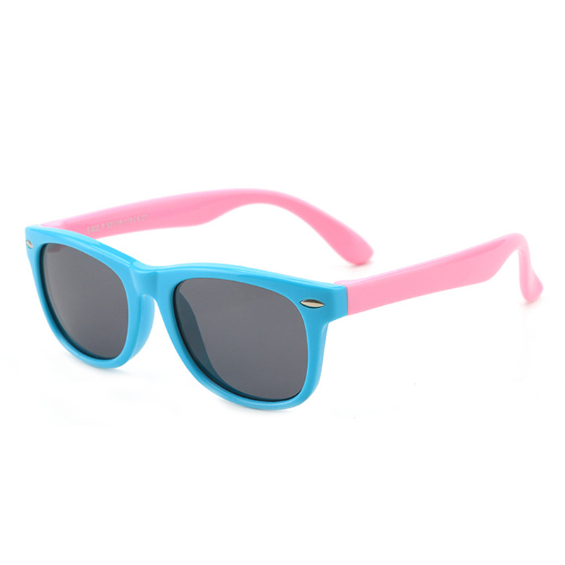 C27-Light blue pink frame/black lens
