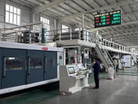Ligne de production de boîtes en carton ondulé 3 plis, 5 plis, 7 plis, machine à onduler automatique