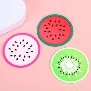Fruit <b>Drink</b> <b>Coasters</b>-Cute PVC Waterproof <b>Coasters</b> with Silk Screen Printing for Home & Office-Custom Available - Product Image 4