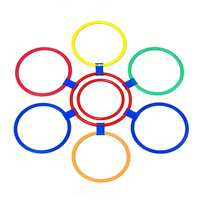 Open and Closed Oval Jump Ring Collection for Creative <strong>Agility</strong> Drills and Fun Movement Challenges